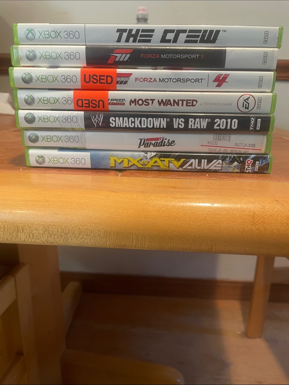 Game Case Stack – Assorted XBOX 360 games (Multi-Title)